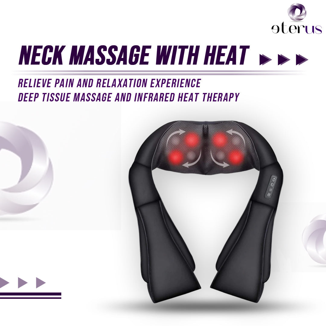 Masajeador Shiatsu para Cuello y Hombros con Calor